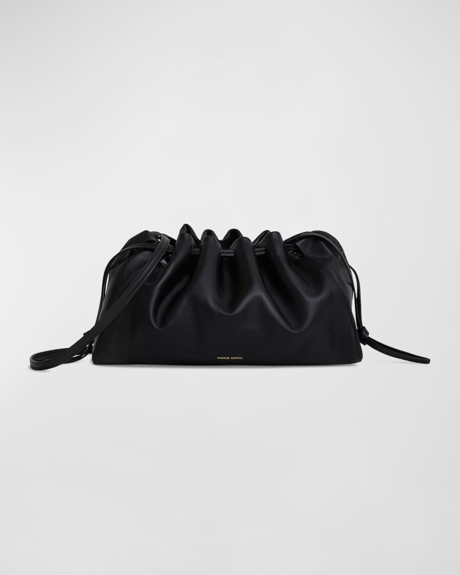 

Кожаная сумка через плечо с кулиской Bloom Mansur Gavriel