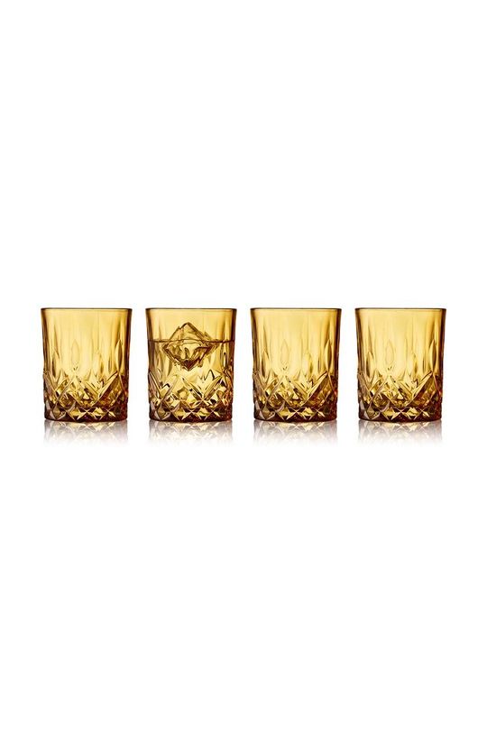 Шелковые бокалы для виски Sorrento, 4 шт. Lyngby, желтый набор из 6 бокалов для виски ice metal гладкий хрусталь