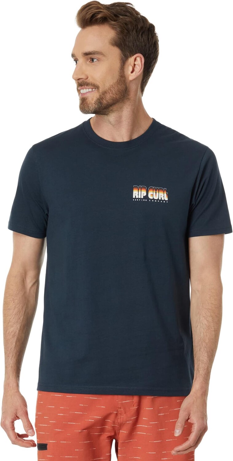 

Футболка с короткими рукавами Surf Revival Boxin Rip Curl, темно-синий