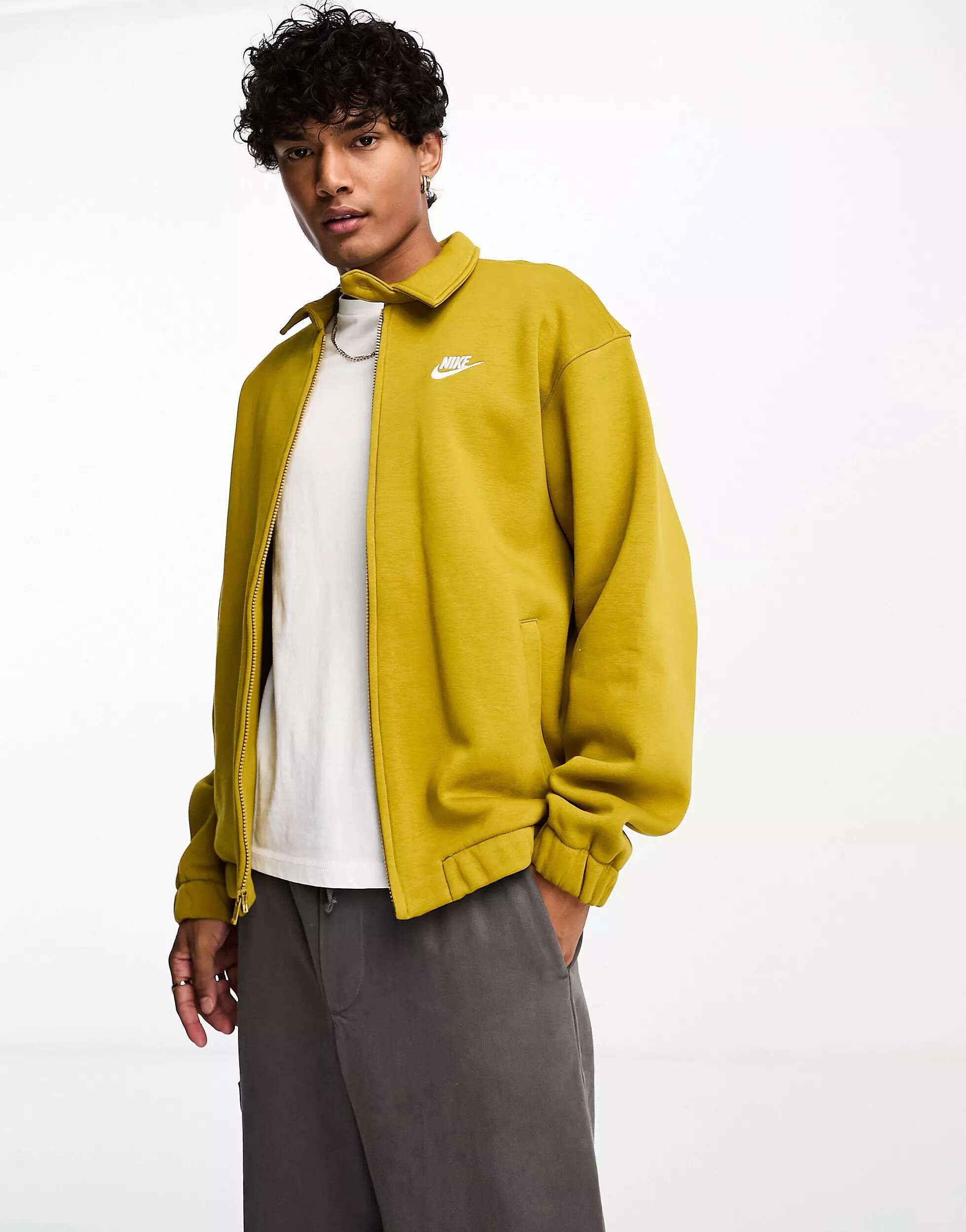 

Коричневая куртка Nike Club Harrington, Коричневый