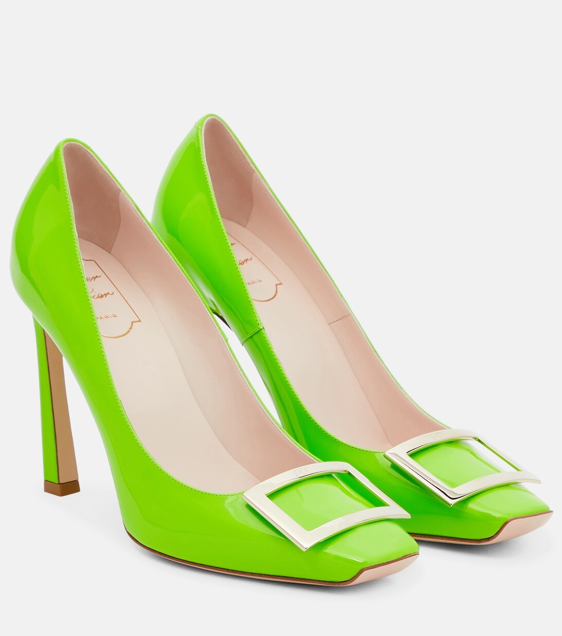 

Туфли Belle Vivier из лакированной кожи на платформе Roger Vivier, зеленый
