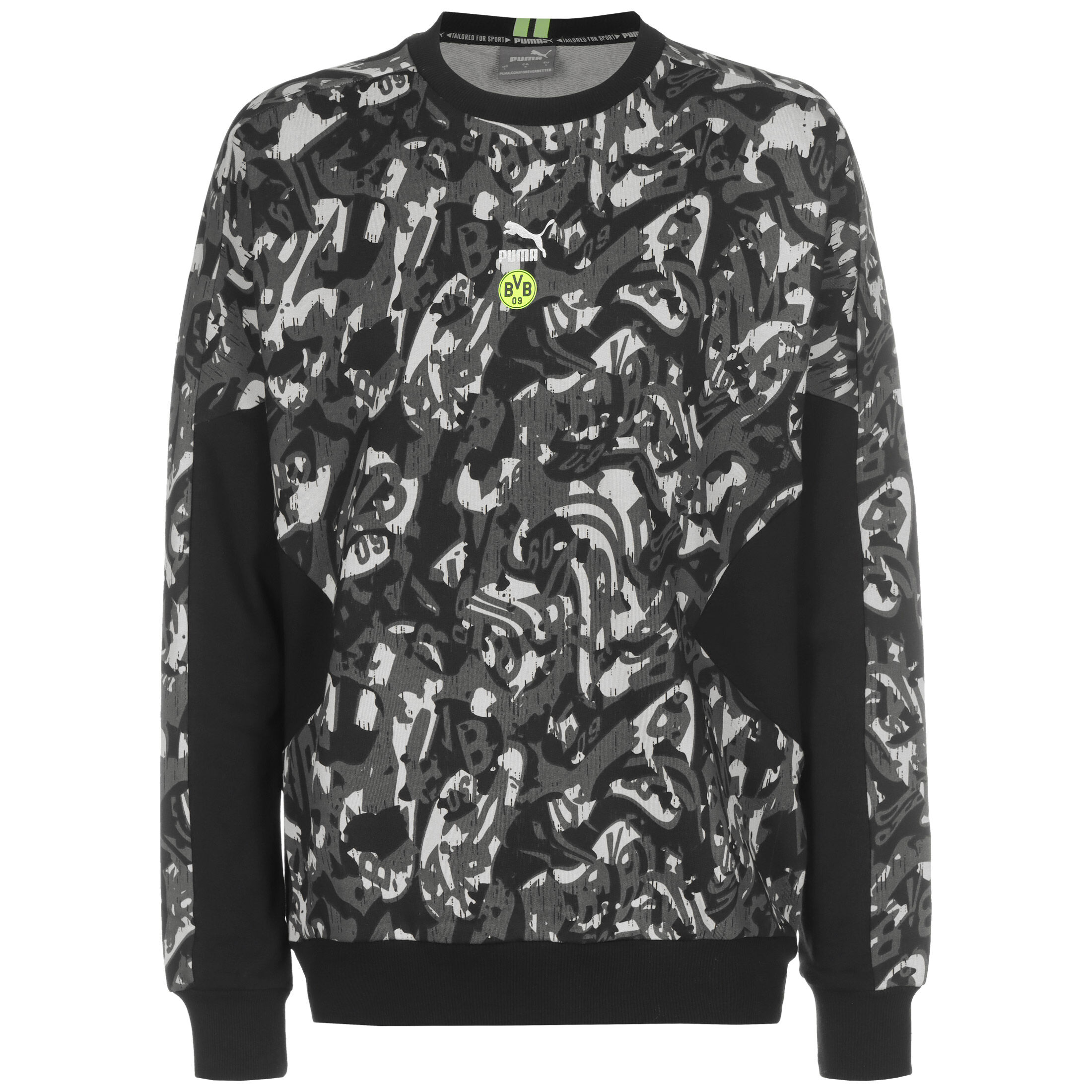 Толстовка Puma Borussia Dortmund BVB TFS Crew, черный