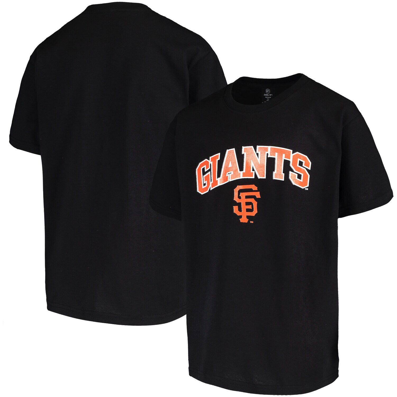 

Черная футболка с теплопередачей Youth Stitches San Francisco Giants Stitches