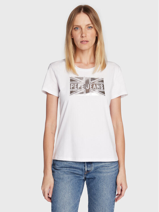 

Футболка стандартного кроя Pepe Jeans, белый