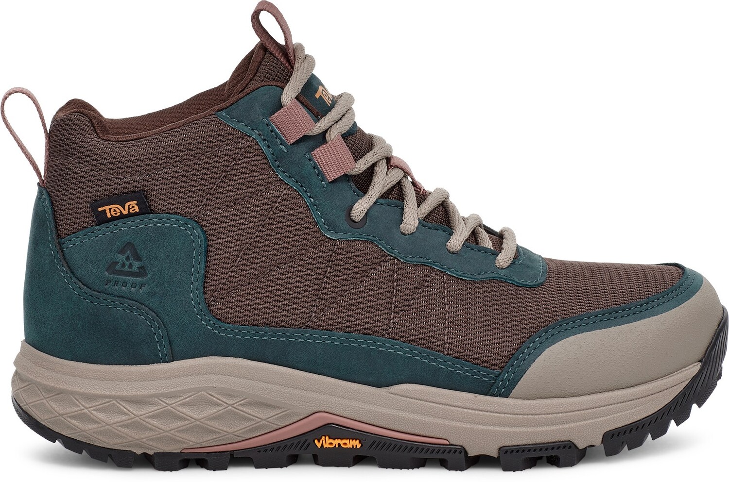 

Походные ботинки Ridgeview Mid, женские Teva, коричневый