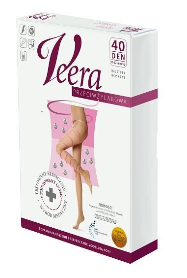 

Компрессионные колготки Veera Rajstopy Przeciwżylakowe 40 Den Kolor Natural, 5