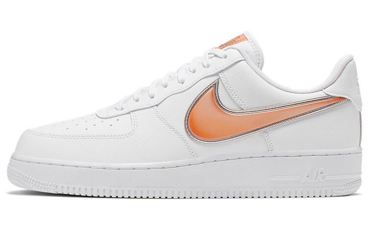 

Nike Air Force 1 Low Oversized Swoosh белая апельсиновая корка