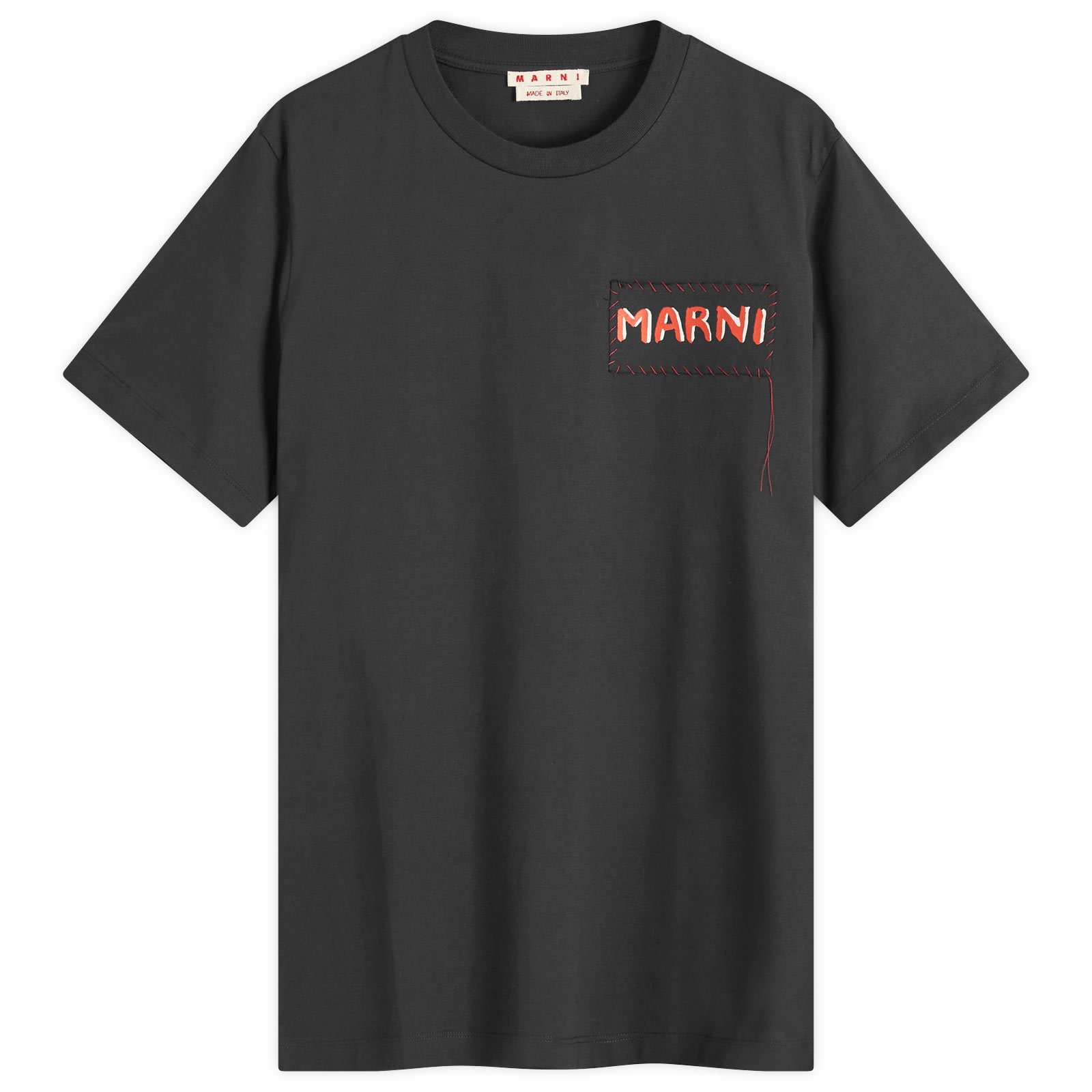 

Футболка Marni Stitch Logo T-Shirt, черный