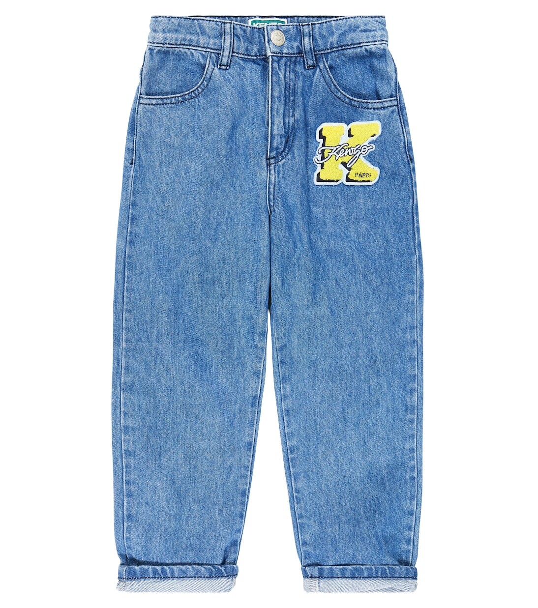 

Джинсы с вышитым логотипом Kenzo, синий