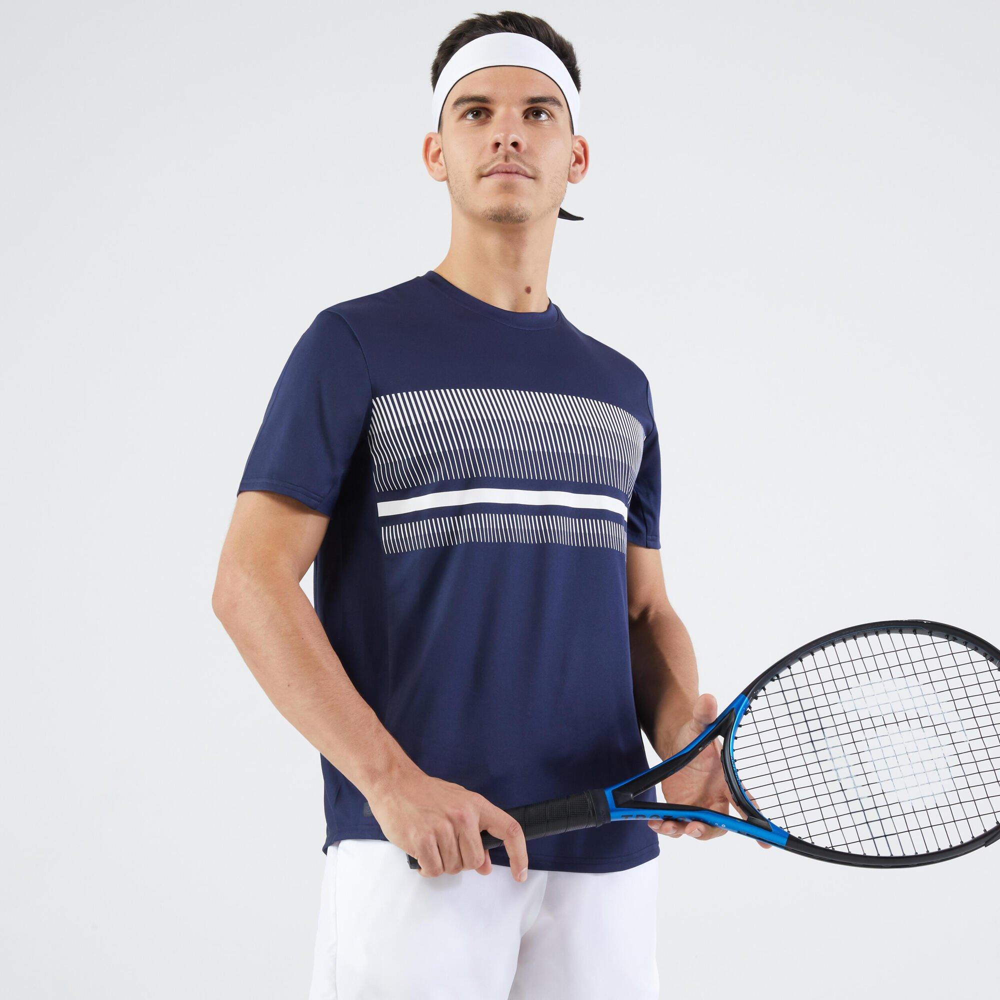 бернанос ж свобода… для чего Теннисная футболка с короткими рукавами Decathlon Essential Artengo, темно-синий