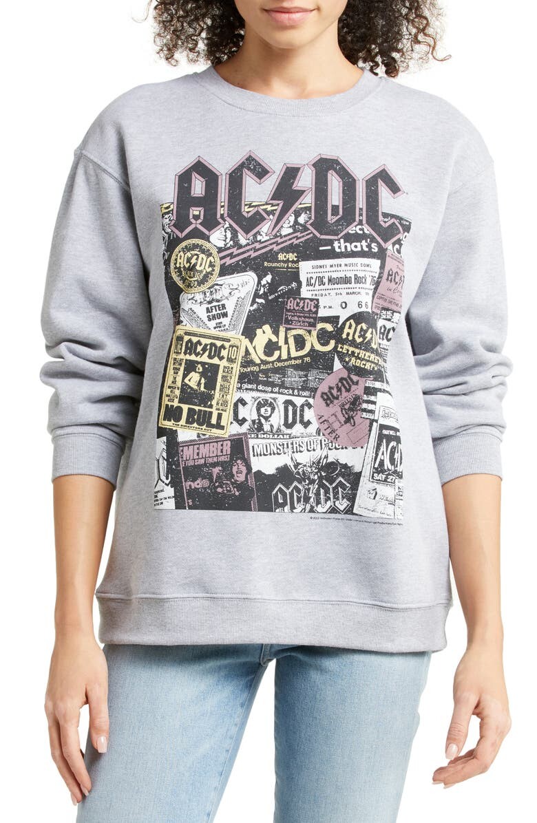 

Толстовка из флиса с графическим принтом AC/DC VINYL ICONS