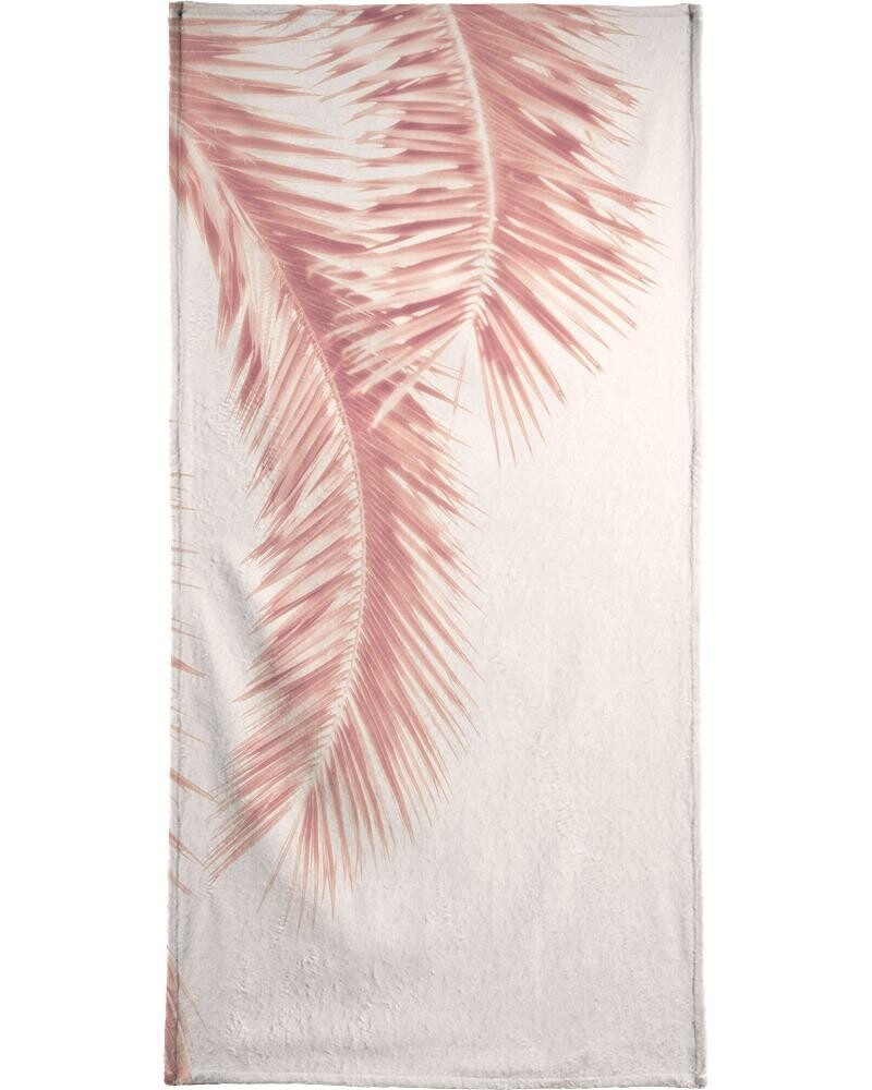 

Полотенце для ванной Juniqe Rose Palm Leaves, цвет Rosa & Weiß