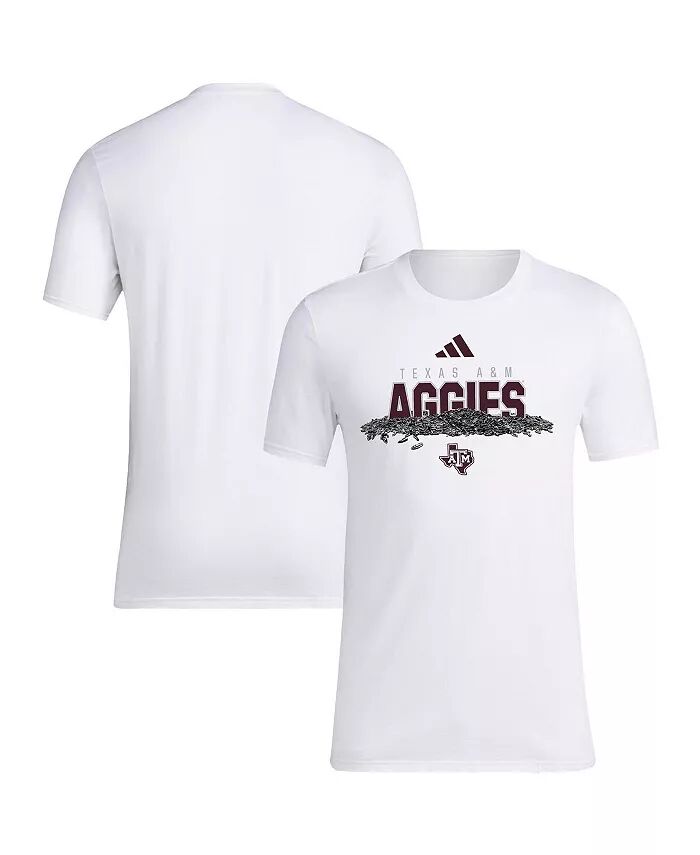 

Мужская белая футболка Texas A M Aggies Baseball с семенами подсолнечника Adidas, белый