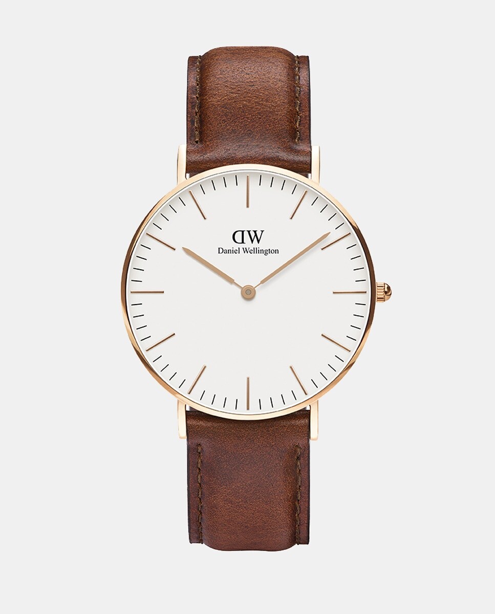 

Классические женские часы St. Mawes коричневые кожаные Daniel Wellington, коричневый