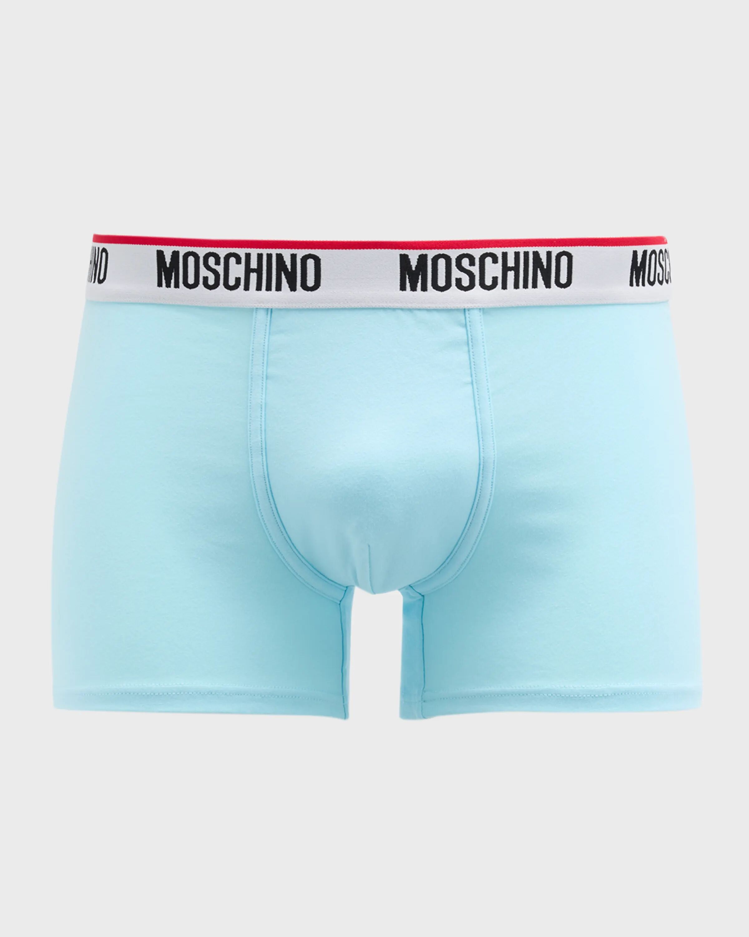 

Мужские трусы с логотипом (2 пары) Moschino, светло-голубой