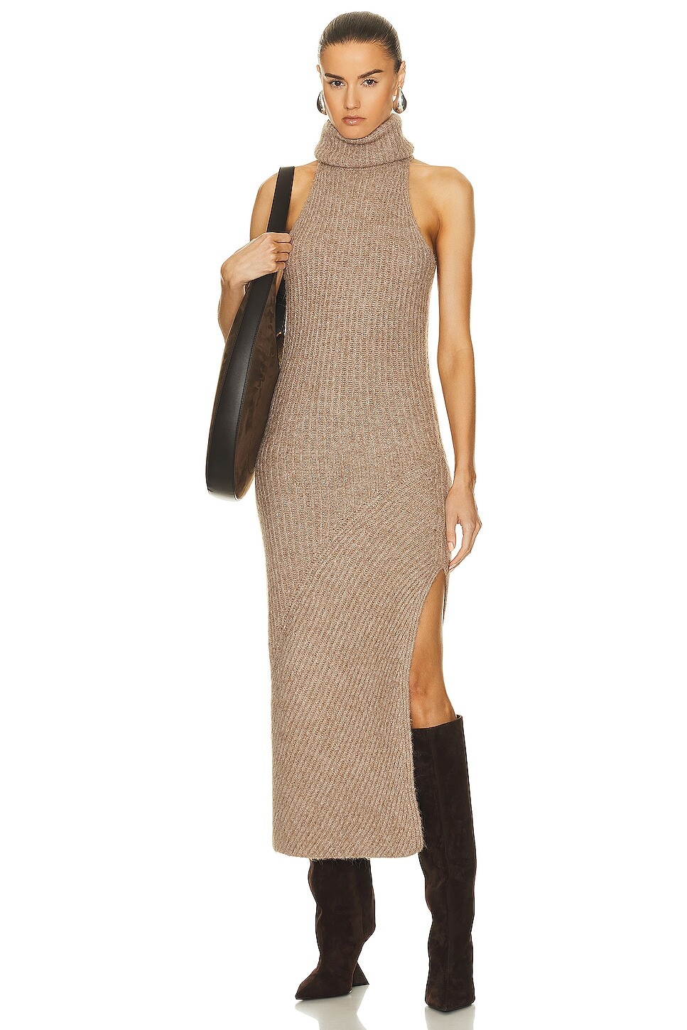 

Платье миди Nicholas Kiandra Sleeveless Turtleneck, цвет Oat