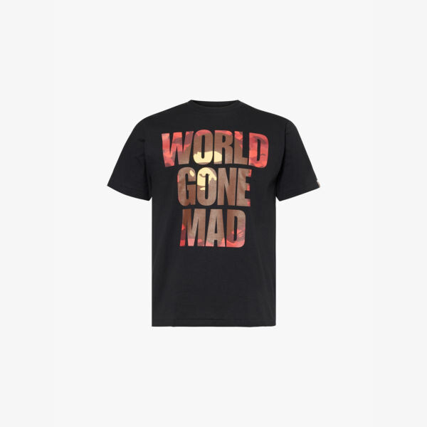 

Футболка Wgm с круглым вырезом, стандартного кроя, из хлопкового джерси A Bathing Ape, черный