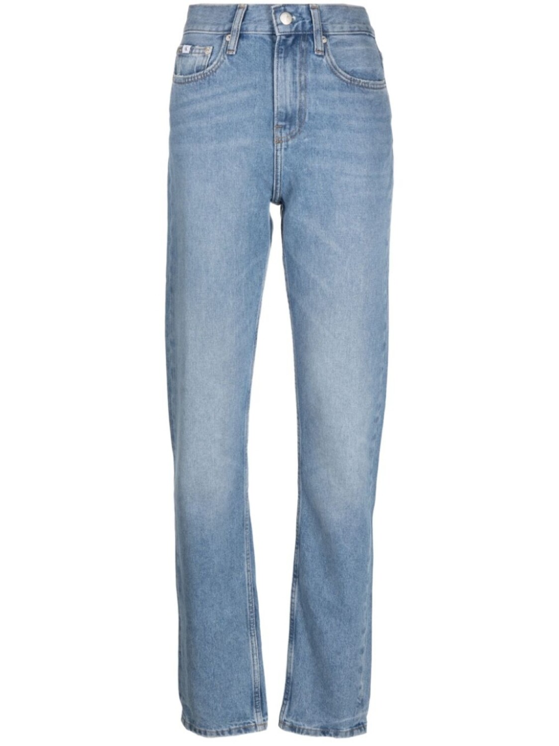 

Calvin Klein Jeans прямые джинсы Authentic с завышенной талией, синий