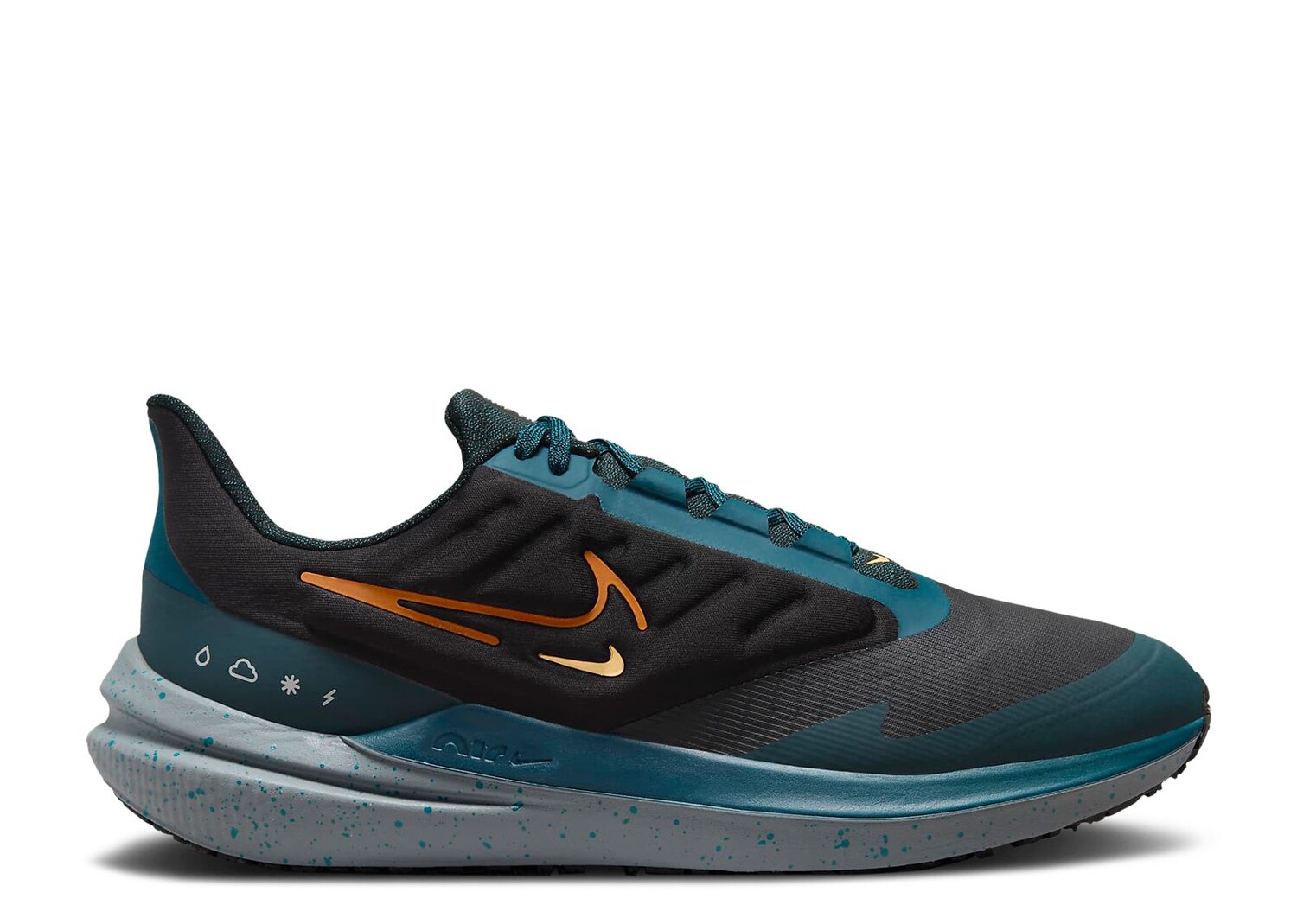 

Кроссовки Nike Air Winflo 9 Shield 'Black Deep Jungle', черный