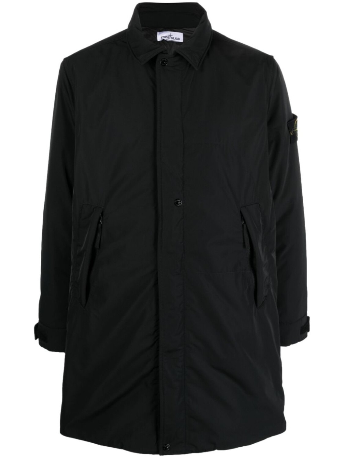 

Stone Island пуховик с нашивкой Compass, черный