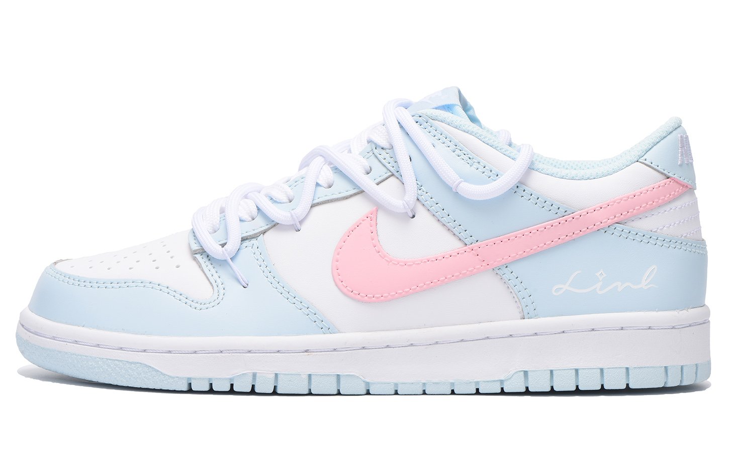 

Кроссовки Nike Dunk Skateboarding Shoes Women's Low-top Ultra Blue/Fire Orchid, цвет Lotus Color