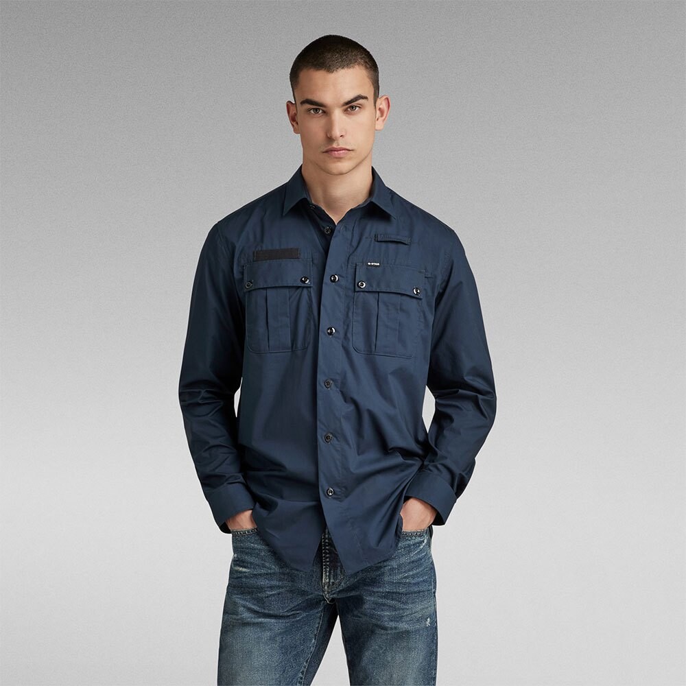 

Рубашка G-Star Police Regular Fit, синий