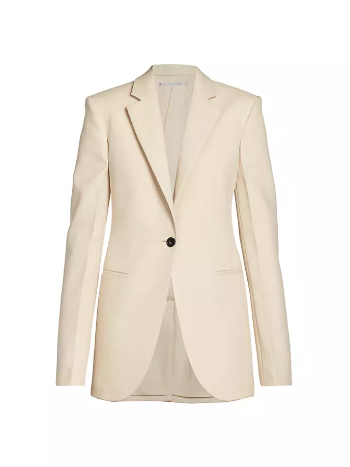 

Однобортный пиджак оверсайз Stella Mccartney, цвет butter