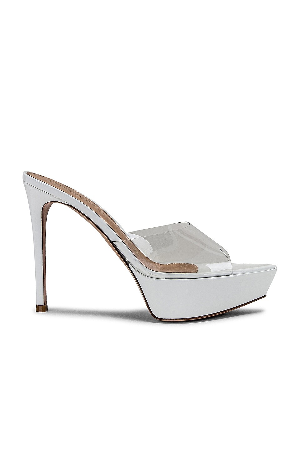 

Туфли Gianvito Rossi Betty Platforms, цвет Transparent & White