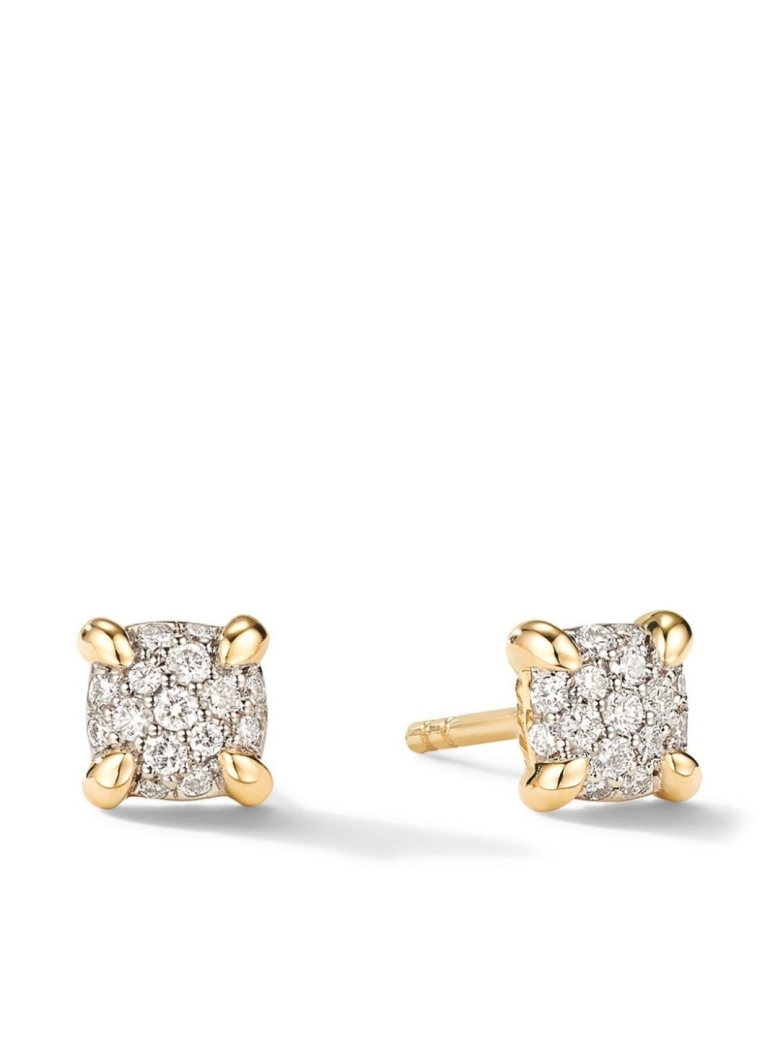 

Серьги-гвоздики Chatelaine из желтого золота с бриллиантами David Yurman, серебряный