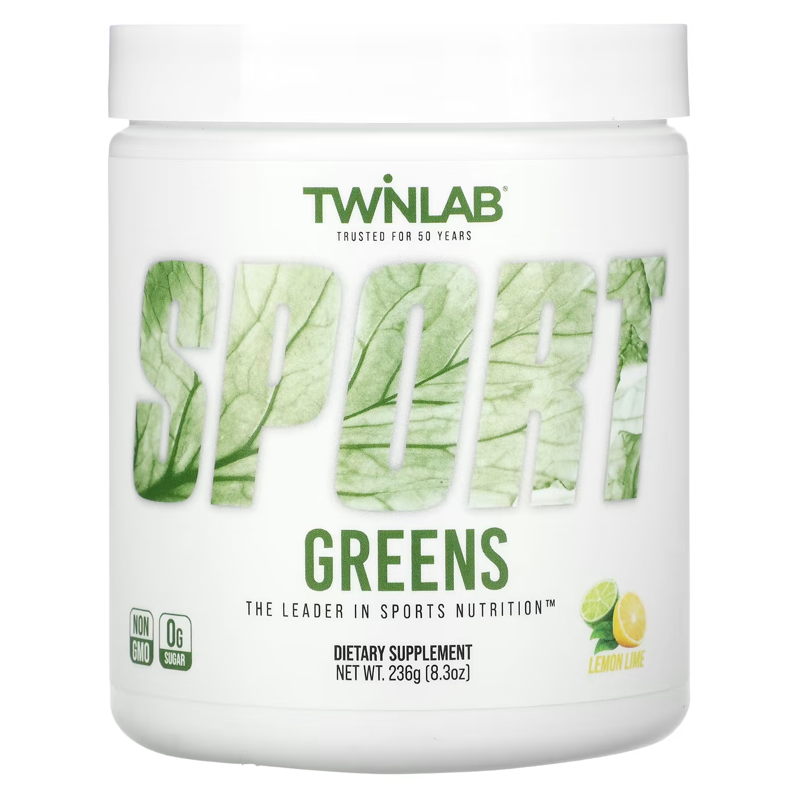 Пищевая добавка Twinlab Sport Greens лимон и лайм, 236 г шалфей в таблетках здравсити для верхних дыхательных путей 20 шт