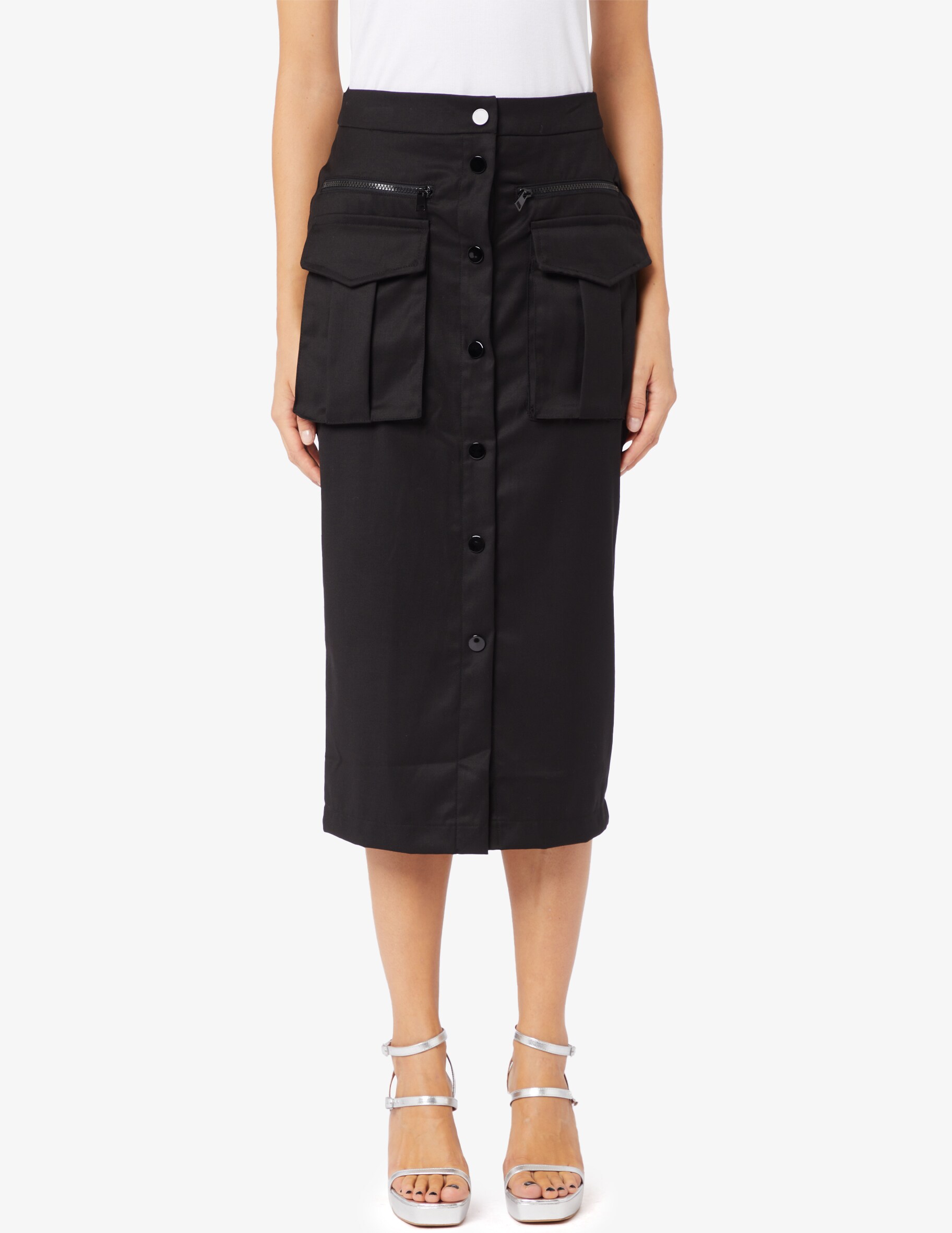 Практичная юбка-миди Jaycì, черный юбка glenfield практичная 42 размер
