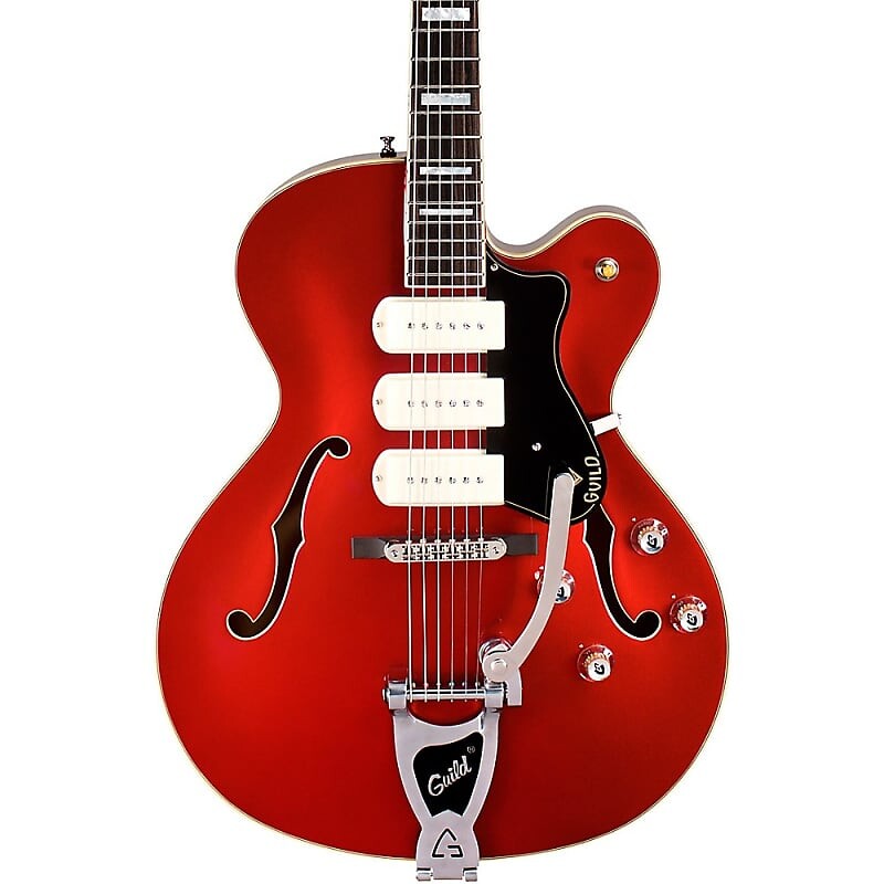 

Электрогитара Guild X-350 Stratford Hollow Body Electric Guitar Scarlet Red