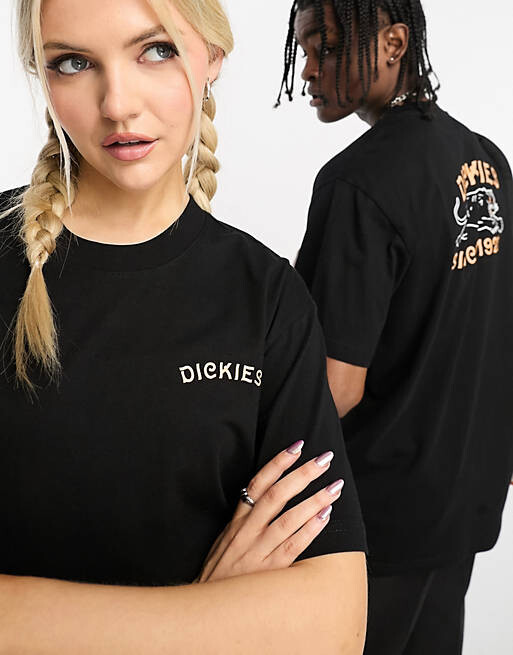 

Черная футболка унисекс с принтом пантеры на спине Dickies эксклюзивно для asos