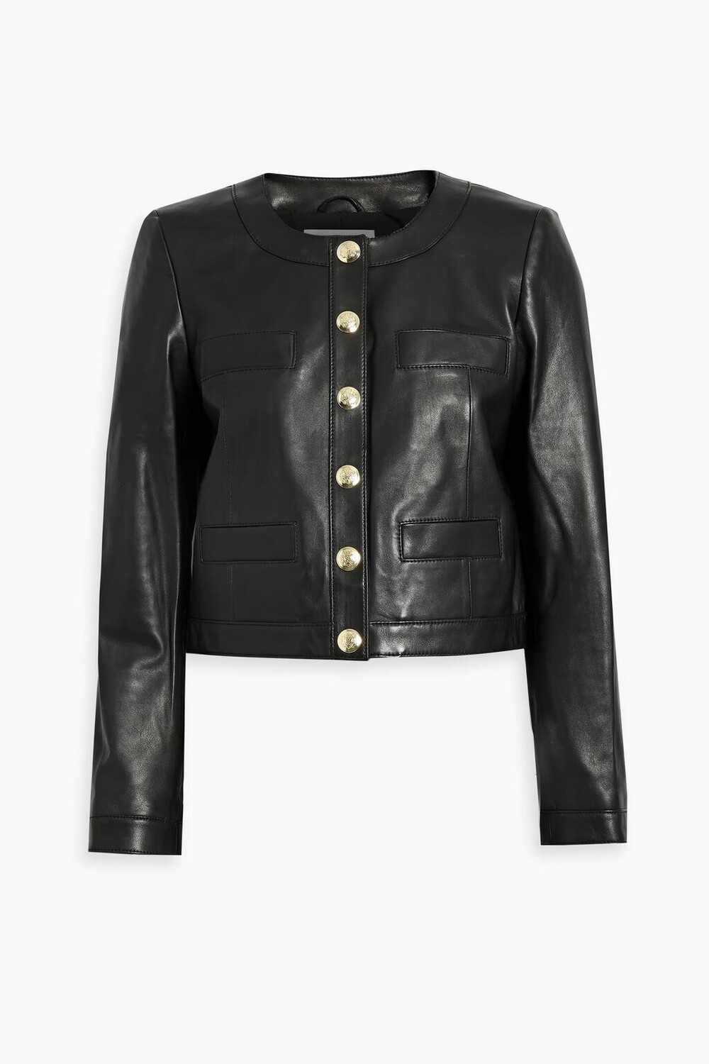 

Пенни кожаная куртка Derek Lam 10 Crosby, черный
