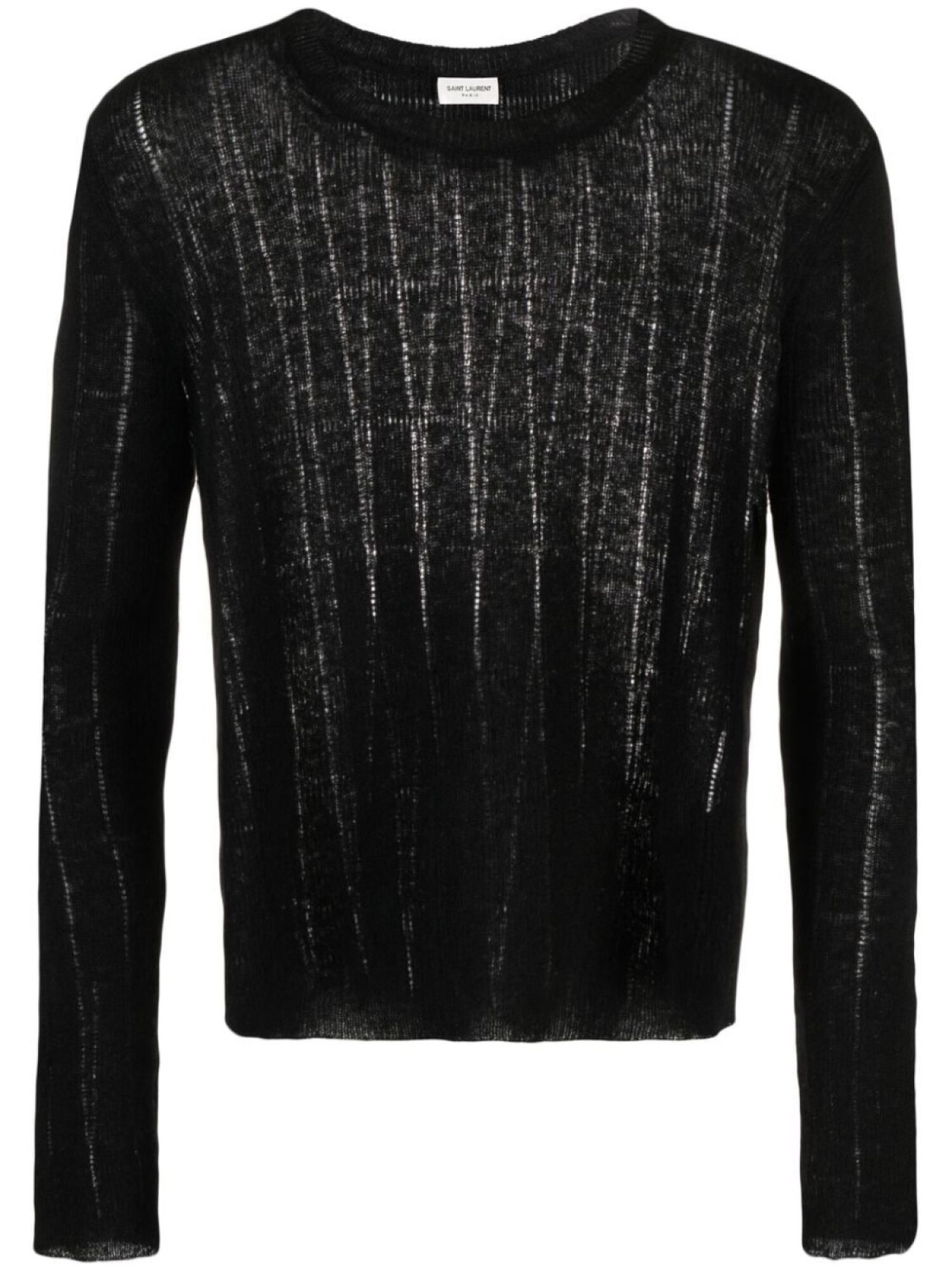 

Saint Laurent джемпер в рубчик, черный