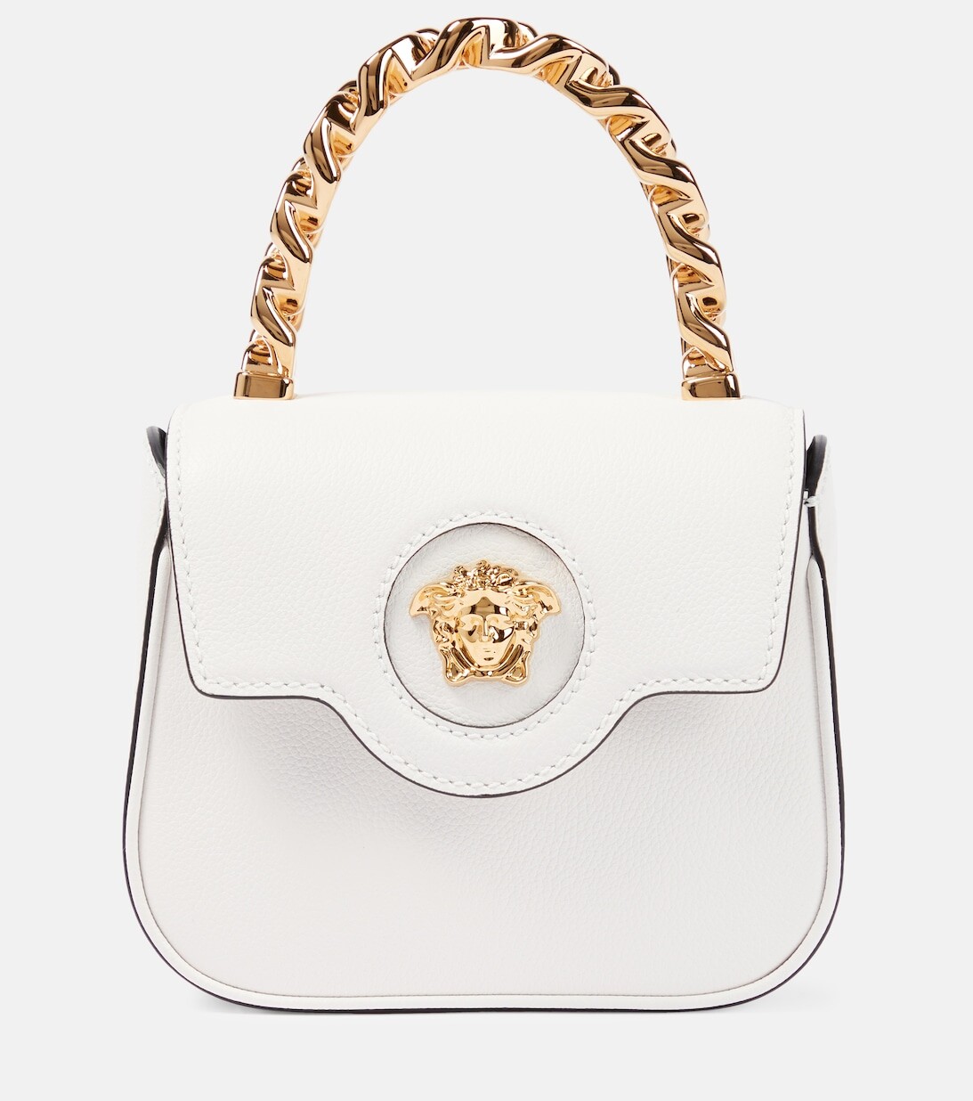 

Сумка-тоут La Medusa Mini из кожи Versace, белый