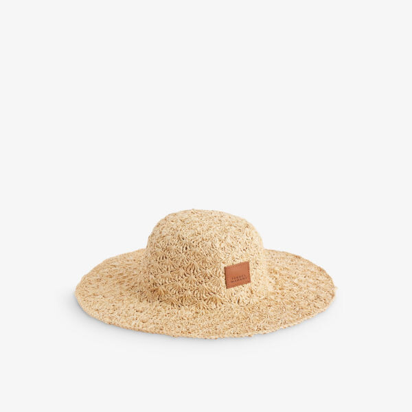 

Шляпа из рафии tulum с нашивкой-логотипом Isabel Marant, цвет natural