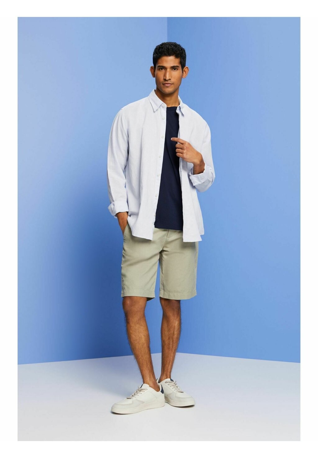 

Футболка с принтом Esprit, темно-синий