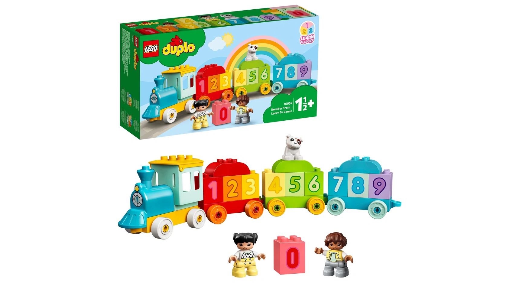 Lego DUPLO Цифровой поезд Учимся считать, детская игрушка, поезд детская футболка поезд малыш 104 синий