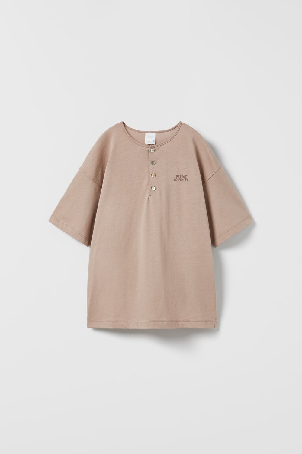 

Футболка хенли ZARA, розовый