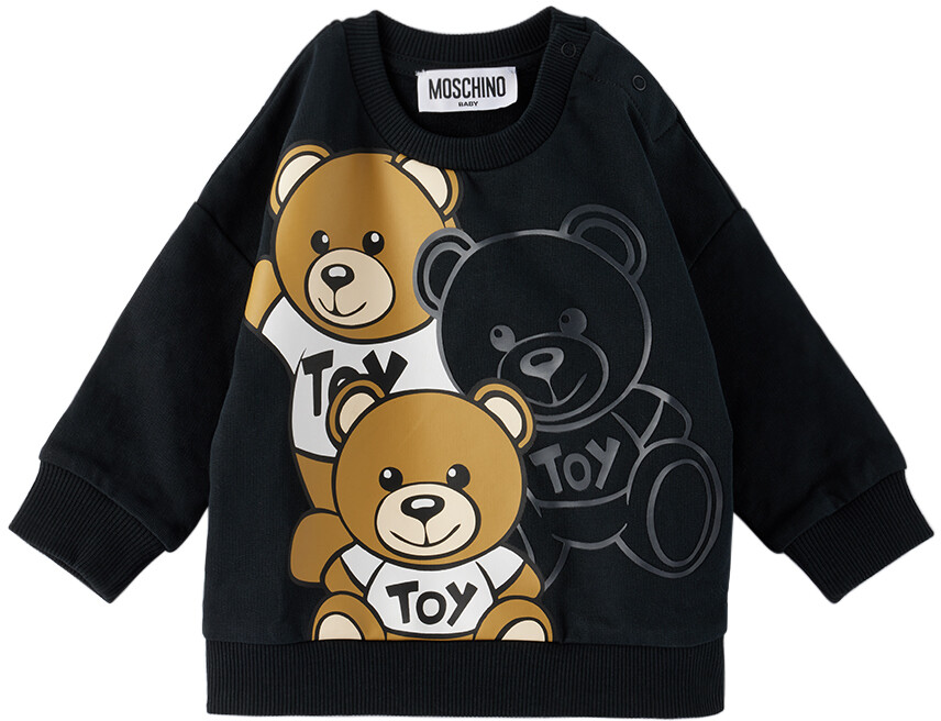 

Baby Black Толстовка Teddy Friends Черный Moschino