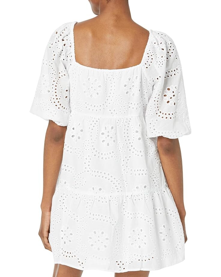 

Платье Sanctuary Weekend Eyelet Babydoll Dress, белый