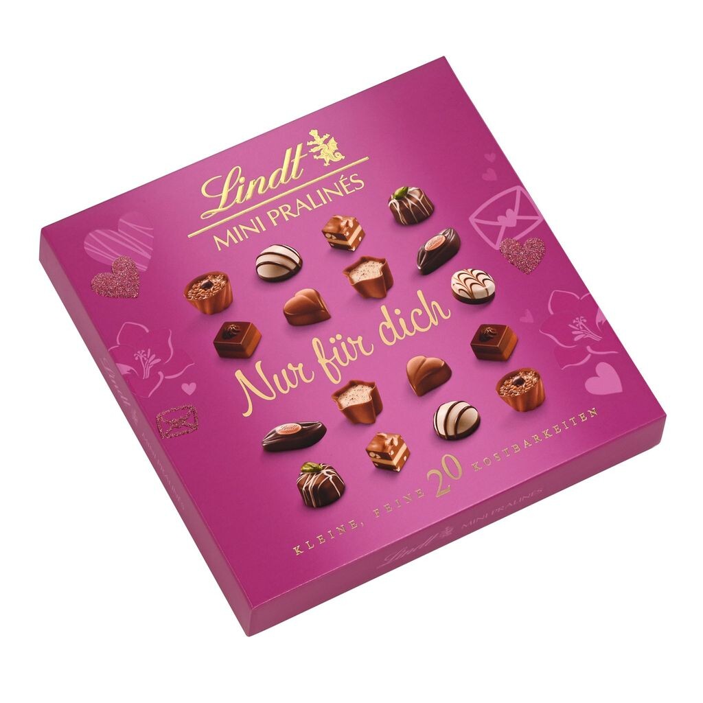 

Lindt Mini Pralines Emotional Pink в разных вариантах 100г