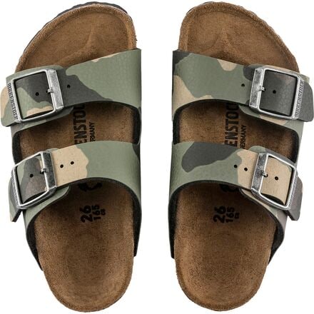 

Сандалии «Аризона» — детские Birkenstock, цвет Desert Soil Camo Khaki Birko-Flor