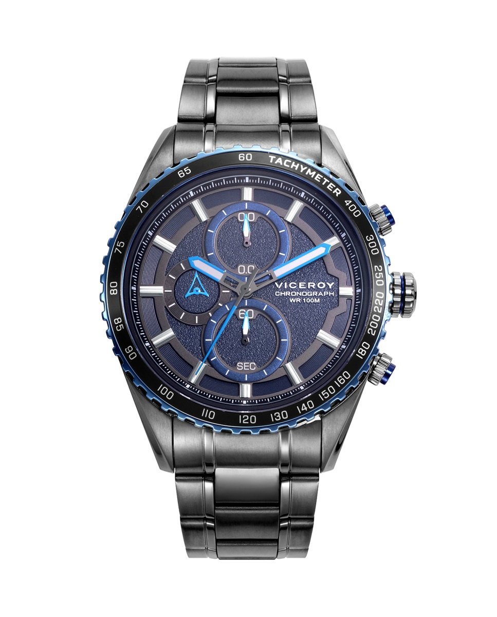 

Мужские часы Magnum Chronograph Steel Ip Grey Viceroy, мультиколор