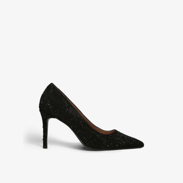 

Туфли Lovebird на каблуке из плетеной ткани, украшенной кристаллами Carvela, черный