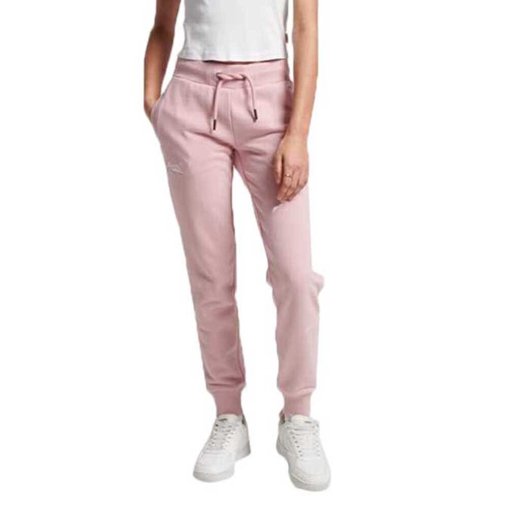 

Джоггеры Superdry Vintage Logo Embroidered Unbrushed, розовый