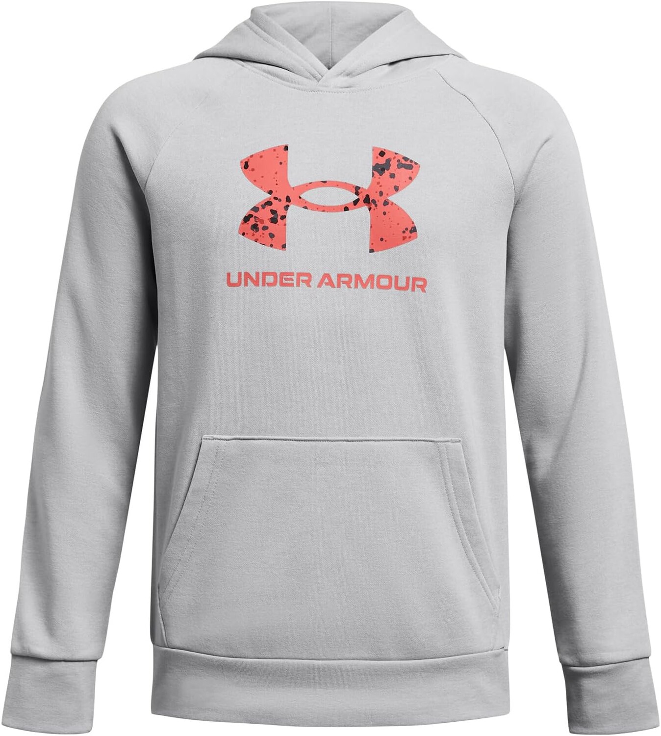 

Худи Under Armour Rival Fleece Big Logo Hoodie, цвет Mod Gray Light Heather/Coho