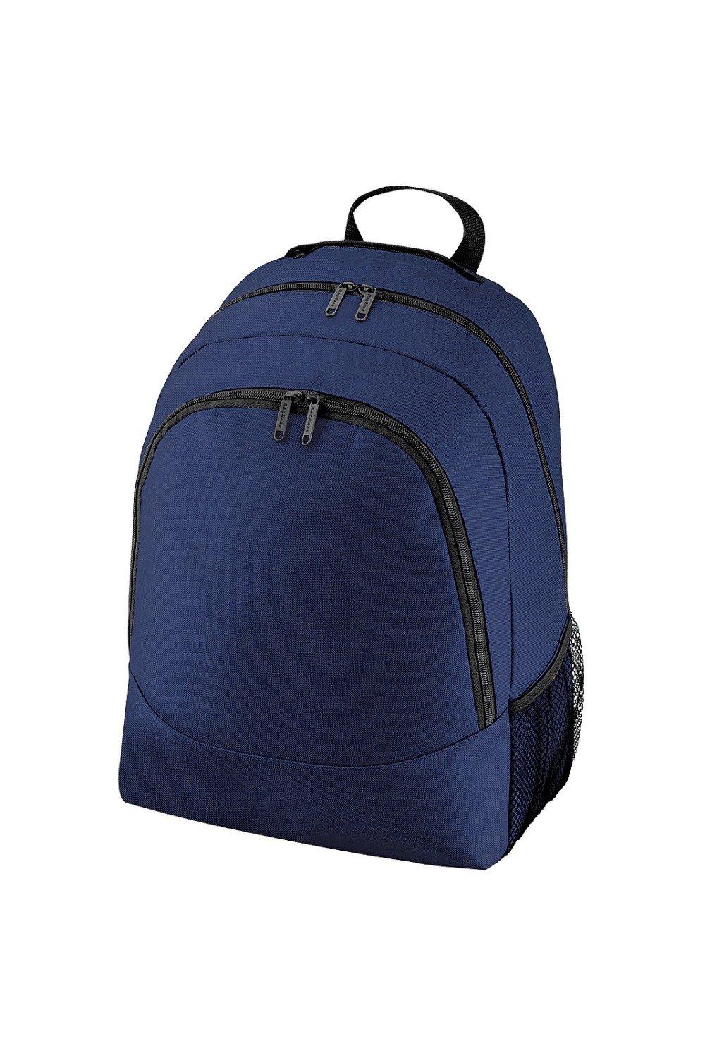 цена Универсальный многоцелевой рюкзак/рюкзак/сумка (18 литров) (2 шт. в упаковке) Bagbase, темно-синий