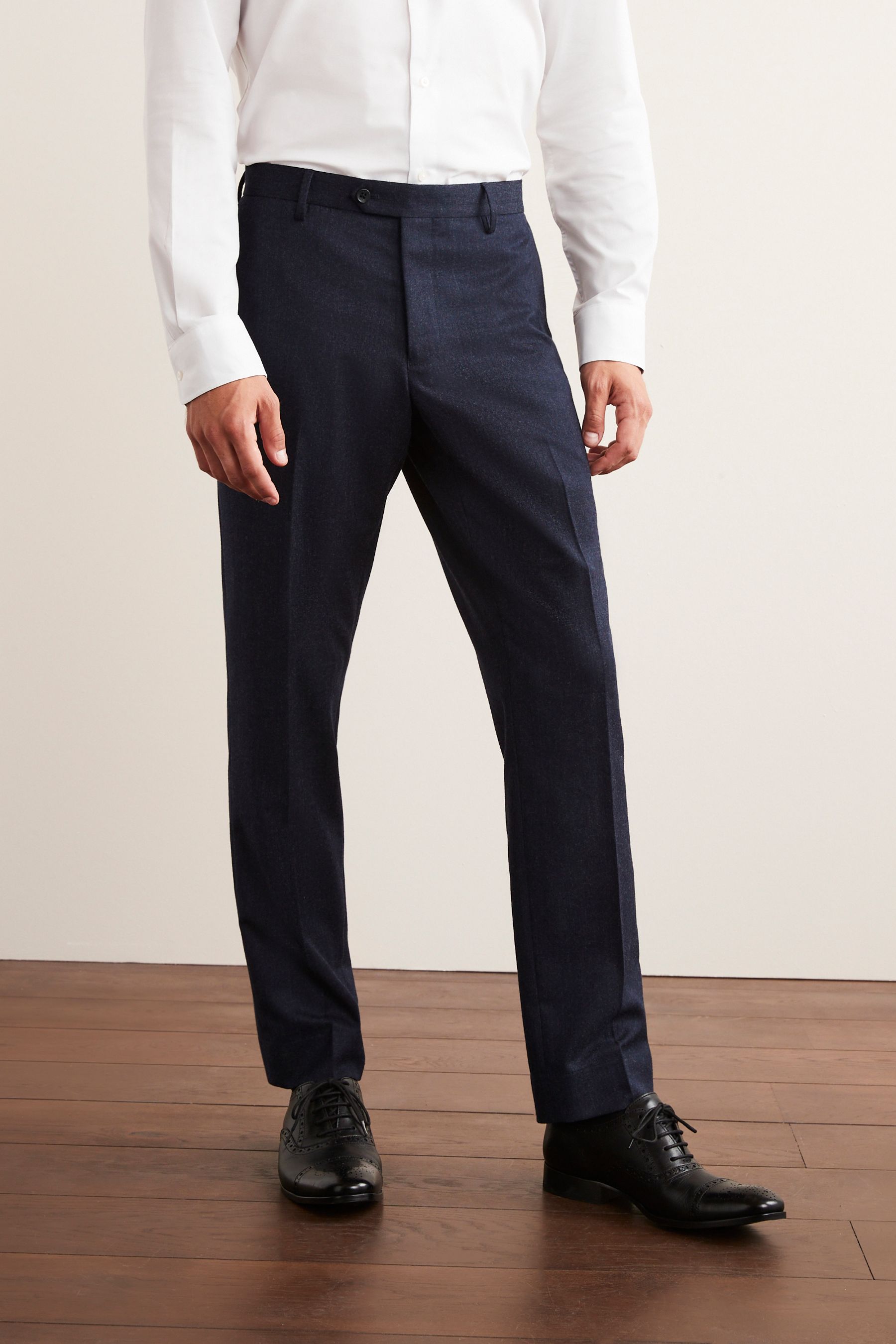 Костюм индивидуального пошива из смесовой ткани брюки Next, синий